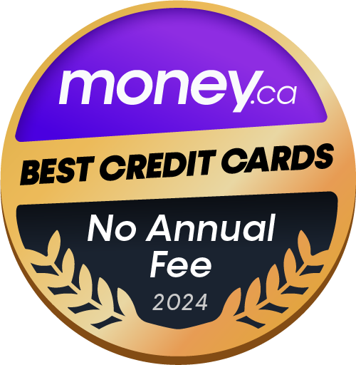 Best no annual fee credit cards badge